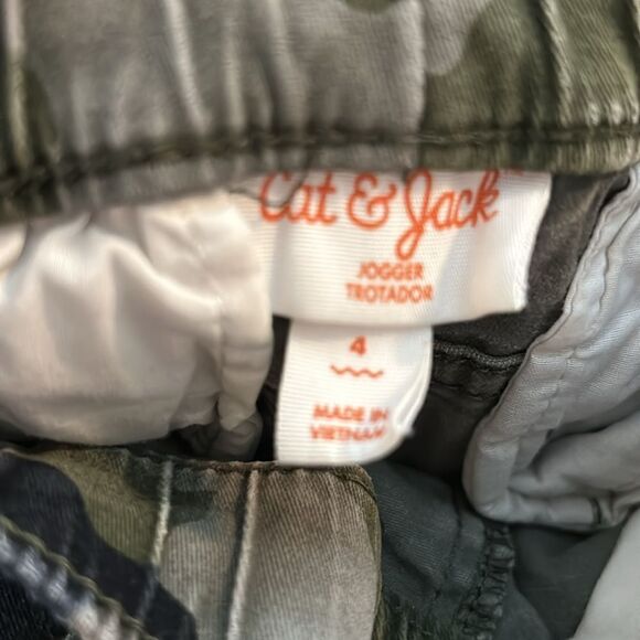 2 pairs of Kids 4 drawstring👖👖Camo & Corduroy Cat 🐈‍⬛ Jack Cotton Spandex - Picture 5 of 17